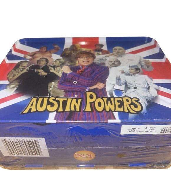 Austin Powers Collectible Tin Lunchbox With Union Jack Design - Picture 11 of 15